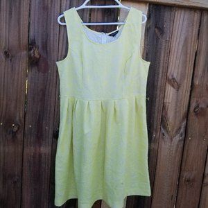 White and yellow dress, size 20
